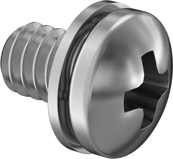 Yaylı Kilit Pul ile Çelik Silindir Başlı Vidalar, 1/4"-20 Diş, 3/8" Uzunluk