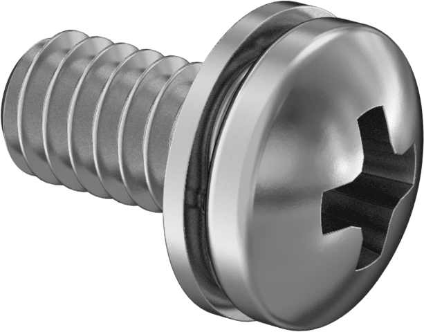 Yaylı Kilit Pul ile Çelik Silindir Başlı Vidalar, 1/4"-20 Diş, 1/2" Uzunluk