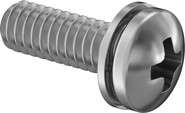 Yaylı Kilit Pul ile Çelik Silindir Başlı Vidalar, 1/4"-20 Diş, 3/4" Uzunluk