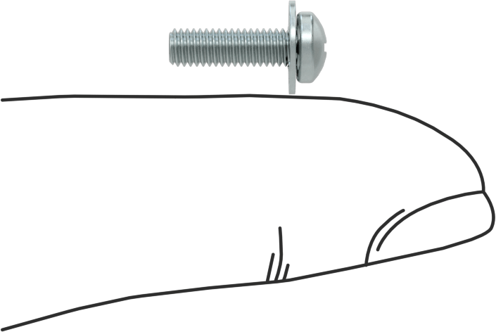Çelik Silindir Başlı Vidalar, İç Dişli Kilit Pul, M3 x 0,5 mm Diş, 10 mm Uzunluk