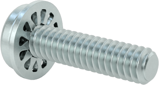 Çelik Silindir Başlı Vidalar, İç Dişli Kilit Pul, M2 x 0,4 mm Diş, 8 mm Uzunluk
