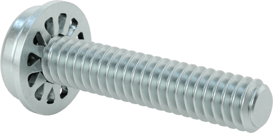 Çelik Silindir Başlı Vidalar, İç Dişli Kilit Pul, M2 x 0,4 mm Diş, 10 mm Uzunluk