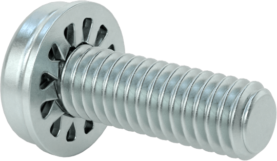 Çelik Silindir Başlı Vidalar, İç Dişli Kilit Pul, M4 x 0,7 mm Diş, 12 mm Uzunluk