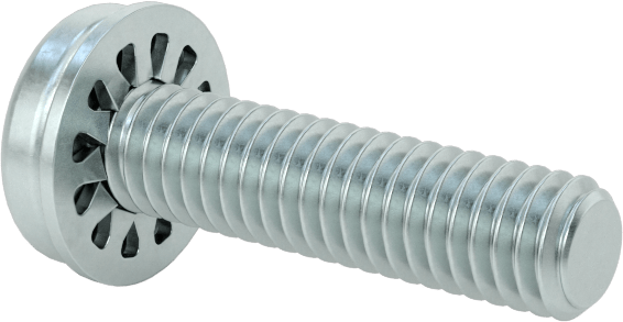 Çelik Silindir Başlı Vidalar, İç Dişli Kilit Pul, M4 x 0,7 mm Diş, 16 mm Uzunluk