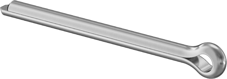 400 Nikel Mil. Spesifikasyonlu Çatal Pimler, 1/8" Çap, 1-1/2" Uzunluk