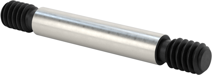 Her İki Ucu Dişli Alaşımlı Çelik Omuzlu Vida, 1/4"-20 Diş Boyutu, 2" Uzunluk