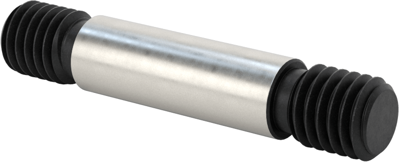 Her İki Ucu Dişli Alaşımlı Çelik Omuzlu Vida, 1/2"-13 Diş Boyutu, 2-3/4" Uzunluk