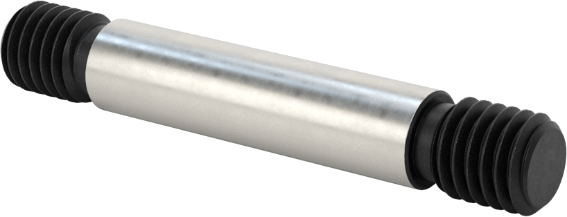 Her İki Ucu Dişli Alaşımlı Çelik Omuzlu Vida, 1/2"-13 Diş Boyutu, 3-1/4" Uzunluk