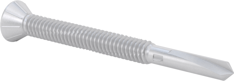 Paslanmaz Çelik Delme Vidası, Ahşap-Metal, 1/4" Boyut, 2,81" Uzunluk