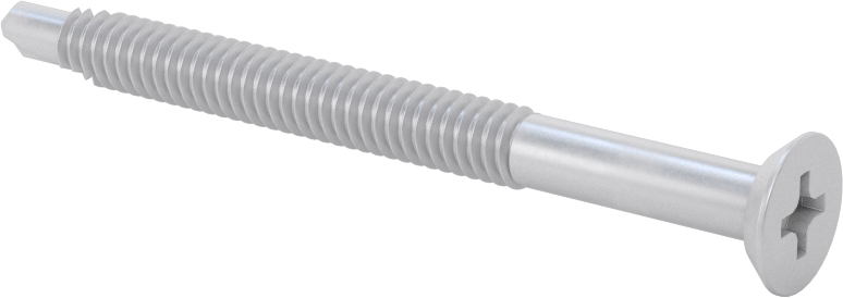 Paslanmaz Çelik Delme Vidası, Ahşap-Metal, 1/4" Boyut, 3" Uzunluk