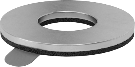 Süper Korozyona Dayanıklı Yapışkan Arka Pul, 316 Paslanmaz Çelik, 7/16" Vida Boyutu için, 1/2" ID, 1-1/8" OD