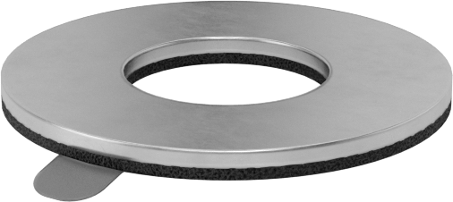 Süper Korozyona Dayanıklı Yapışkan Arka Pul, 316 Paslanmaz Çelik, 5/8" Vida Boyutu için, 0.688" ID, 1-1/2" OD