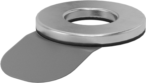 Süper Korozyona Dayanıklı Yapışkan Arka Pul, 316 Paslanmaz Çelik, M4 Vida Boyutu için, 4.3 mm ID, 9.0 mm OD