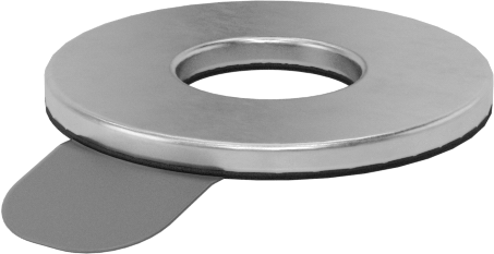 Süper Korozyona Dayanıklı Yapışkan Arka Pul, 316 Paslanmaz Çelik, M6 Vida Boyutu için, 6.6 mm ID, 16 mm OD