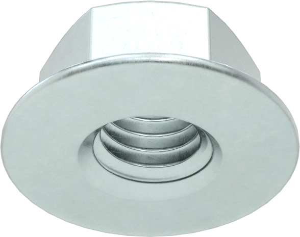 Orta Mukavemetli Çelik JIS Flanş Somunları, Çinko Kaplamalı, M5 x 0,8 mm Diş Boyutu
