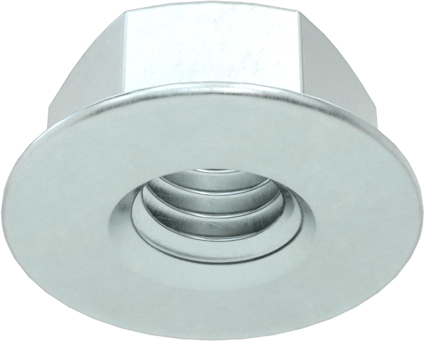 Orta Mukavemetli Çelik JIS Flanş Somunları, Çinko Kaplamalı, M6 x 1 mm Diş Boyutu