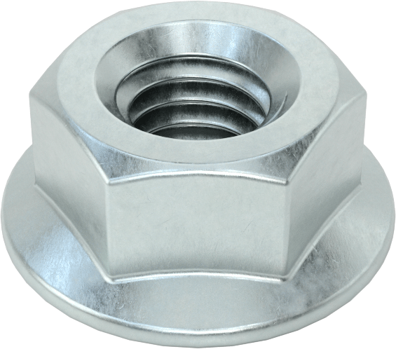 Orta Mukavemetli Çelik JIS Flanş Somunları, Çinko Kaplamalı, M6 x 1 mm Diş Boyutu
