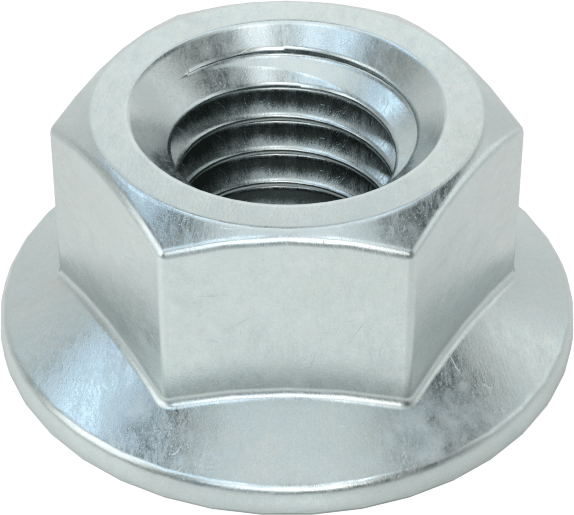 Orta Mukavemetli Çelik JIS Flanş Somunları, Çinko Kaplamalı, M8 x 1,25 mm Diş Boyutu