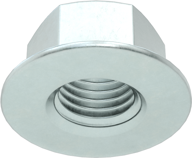 Orta Mukavemetli Çelik JIS Flanş Somunları, Çinko Kaplamalı, M10 x 1,25 mm Diş Boyutu