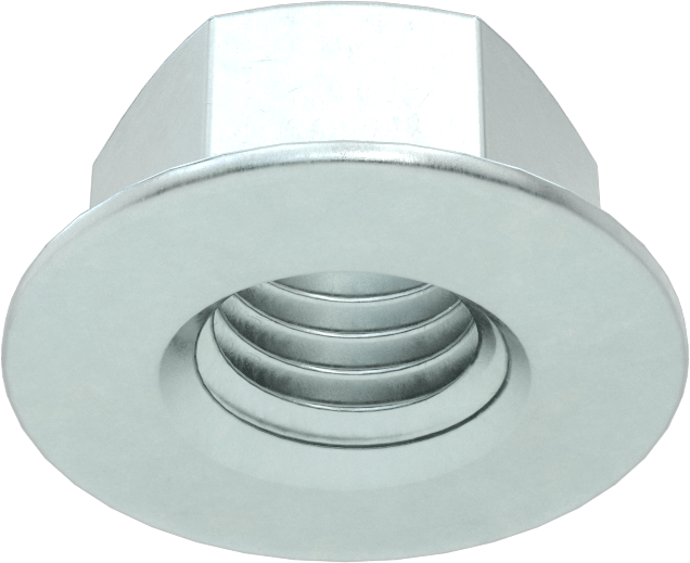 Orta Mukavemetli Çelik JIS Flanş Somunları, Çinko Kaplamalı, M12 x 1,75 mm Dişli Boyutu