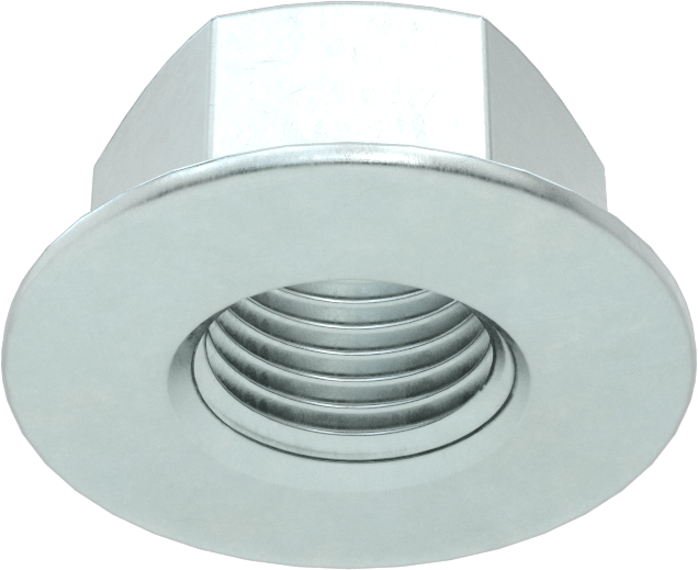 Orta Mukavemetli Çelik JIS Flanş Somunları, Çinko Kaplamalı, M12 x 1,25 mm Diş Boyutu