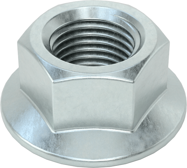 Orta Mukavemetli Çelik JIS Flanş Somunları, Çinko Kaplamalı, M12 x 1,25 mm Diş Boyutu