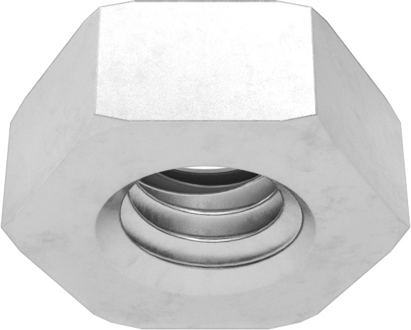 Metrik Paslanmaz Çelik Altıgen Sızdırmazlık Somunu, M4 x 0,7 mm Diş