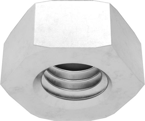 Metrik Paslanmaz Çelik Altıgen Sızdırmazlık Somunu, M6 x 1 mm Diş