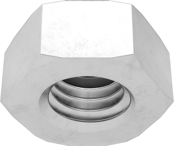 Metrik Paslanmaz Çelik Altıgen Sızdırmazlık Somunu, M8 x 1,25 mm Diş