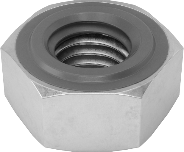 Metrik Paslanmaz Çelik Altıgen Sızdırmazlık Somunu, M10 x 1,5 mm Diş