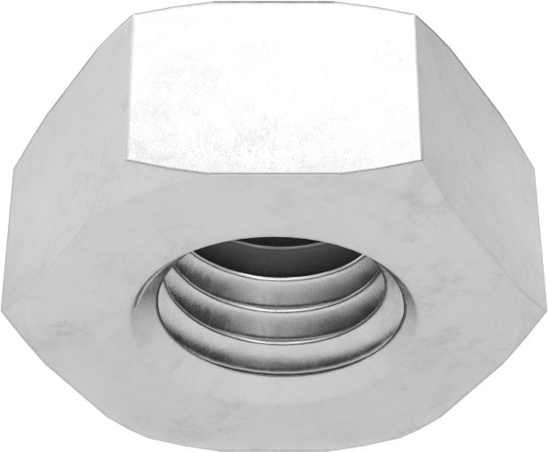 Metrik Paslanmaz Çelik Altıgen Sızdırmazlık Somunu, M10 x 1,5 mm Diş