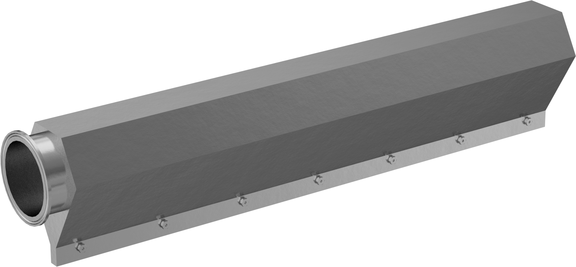 Üfleyiciler için Hijyenik Hava Bıçağı, 24“ Genişliğinde x 1/32”-1/8" Derinliğinde Hava Akışı Yuvası