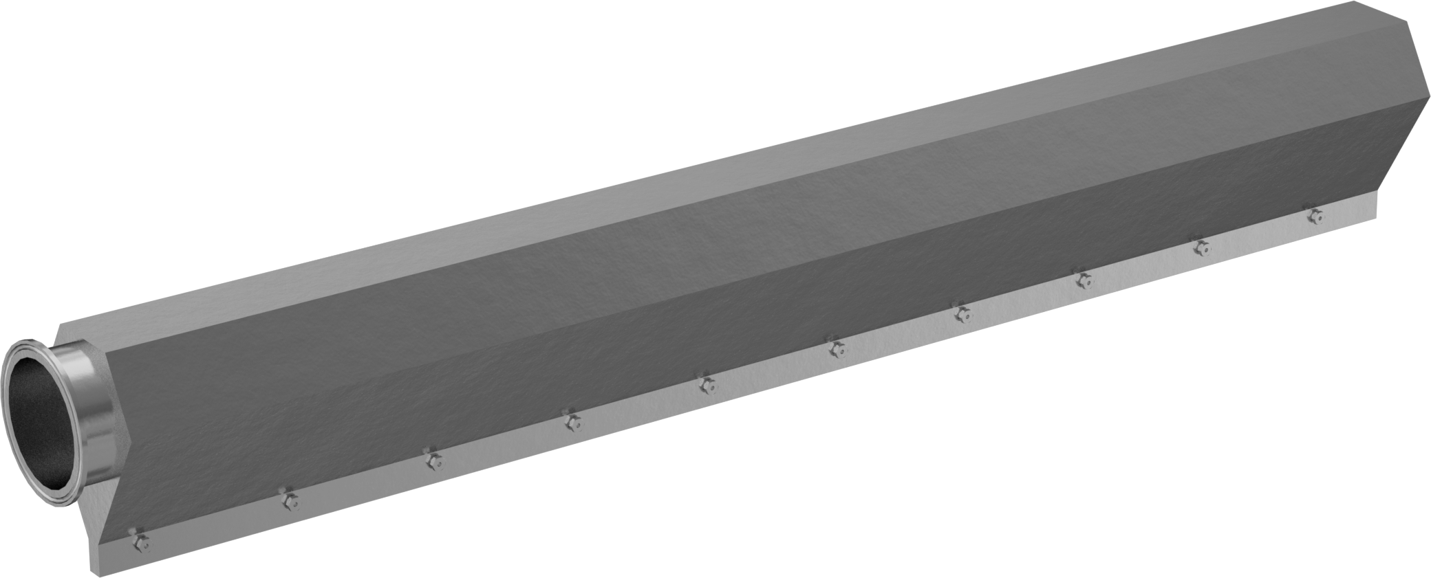Üfleyiciler için Hijyenik Hava Bıçağı, 36 inç Genişlik x 1/32 inç-1/8 inç Derinlik Hava Akışı Yuvası