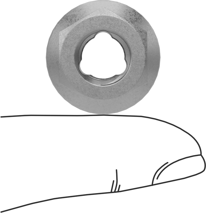 Diş Onarım Flanş Somunu, M10 x 1,5 mm Diş Boyutu