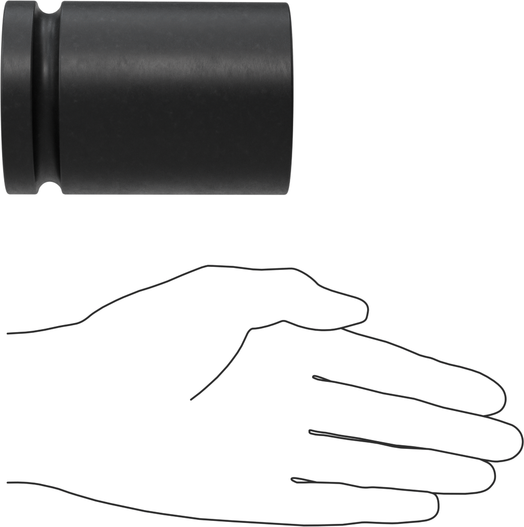 Budd Tekerlekli Darbeli Lokma, 1" Kare Tahrik, 41 mm Boyut