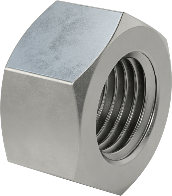 Düşük Mukavemetli Çelik Altıgen Somun, Mil-Dtl-1222, SAE Sınıf 2, 2"-4-1/2 Diş Boyutu