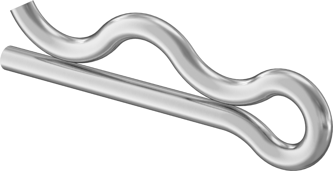 Saç Tokası Çatal Pimi, 5/16“-3/8” Pim Çapı için, 5/64" Tel Çapı
