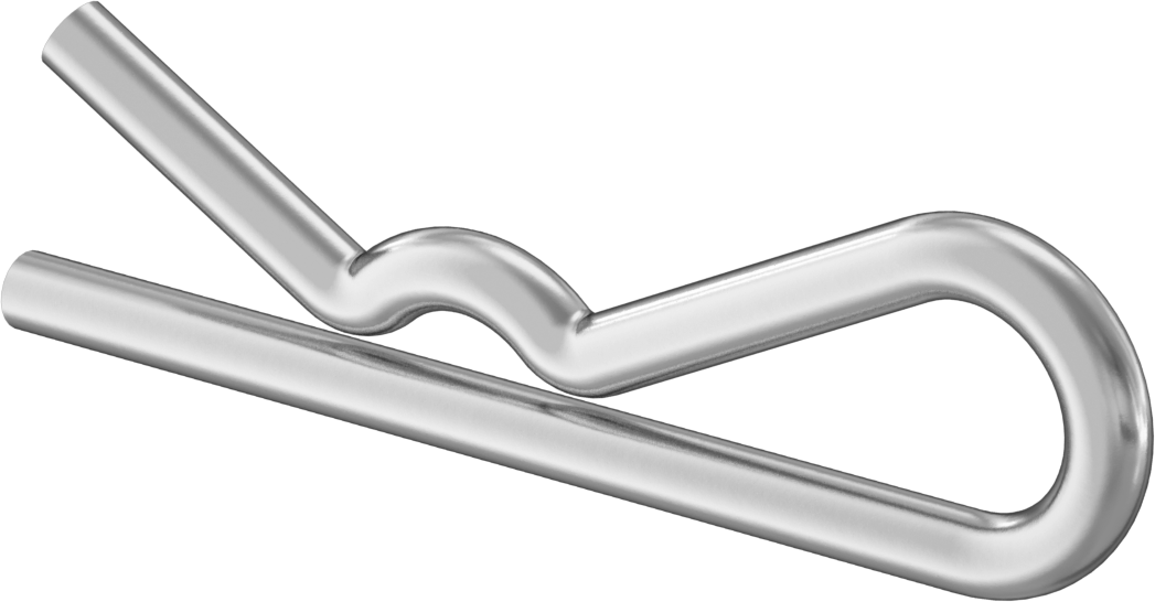 Saç Tokası Çatal Pimi, 1/4“-3/8” Pim Çapı için, 3/64" Tel Çapı