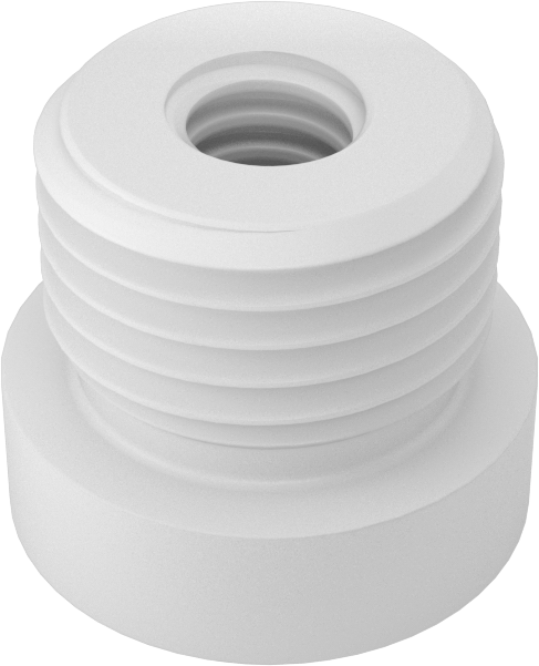 Hassas Acme Somunu, Dıştan Dişli, PEEK Plastik, Sağ El, 1/4"-20 Diş Boyutu