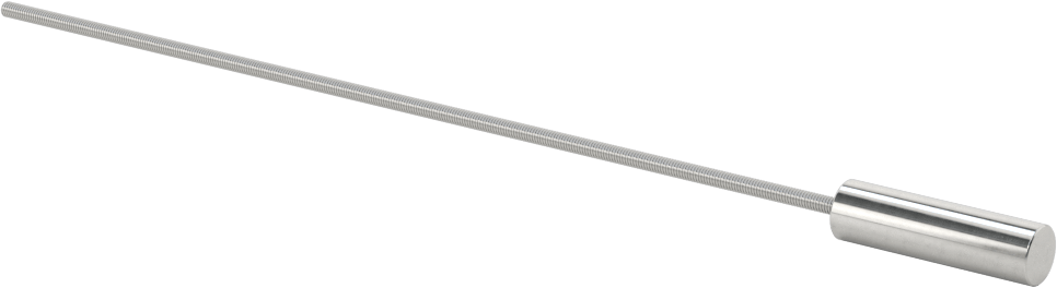 Ultra Hassas Kurşun Vida, Bir adet İşlenebilir Uç 17-4 PH Paslanmaz Çelik, M2 x 0,4 mm Diş Boyutu