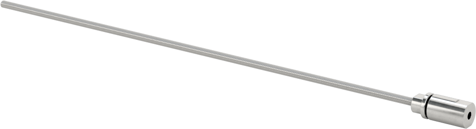 Ultra Hassas Kurşun Vida, Bir adet Bağlantı Ucu ile, 17-4 PH Paslanmaz Çelik, M2 x 0,4 mm Diş Boyutu