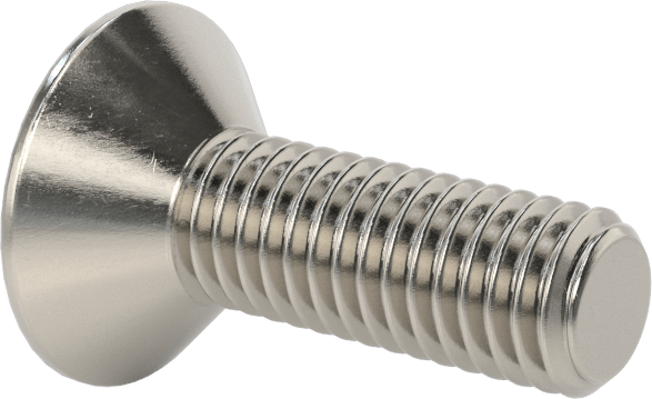 Kurcalanmaya Dayanıklı Altıgen Tahrikli 18-8 Paslanmaz Çelik Düz Başlı Vidalar, M5 x 0,8 mm Diş Boyutu, 16 mm Uzunluk