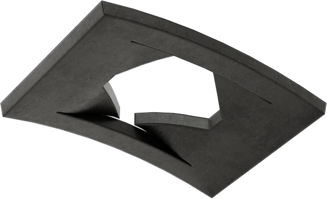 Dikdörtgen Basma Somunları, Dişsiz Şaftlar için, 1/4" Dış Çap için