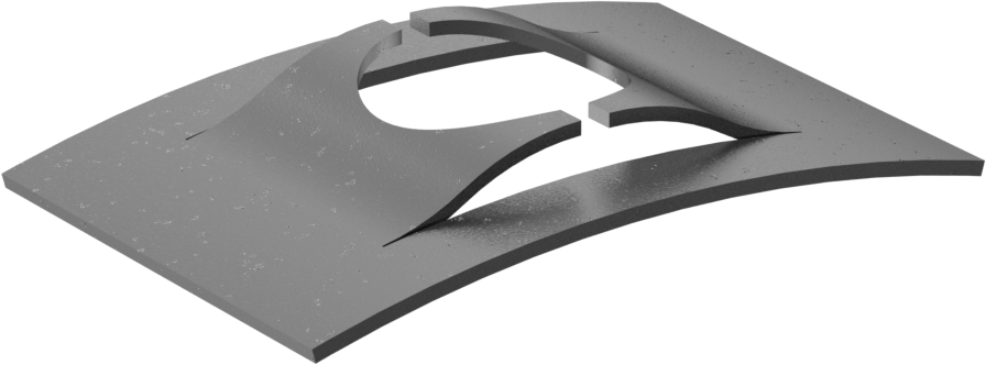 Dikdörtgen Basma Somunları, Siyah Fosfatlı Çelik, 1/4"-20 Dişli için, 1/2" Genişlik