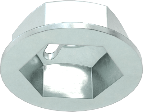 Dişsiz Şaftlar için Flanşlı İtme Somunları, 1/2" Çap
