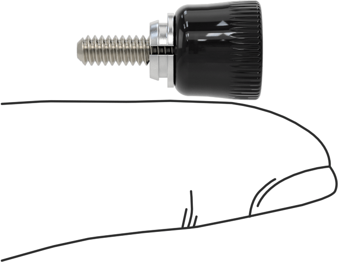 Toz Boyalı Başlıklı Sabit Panel Vidası, Takılabilir, 6-32 Boyut, 0,020“-0,039” Kalınlık için, 0,410" Uzunluk