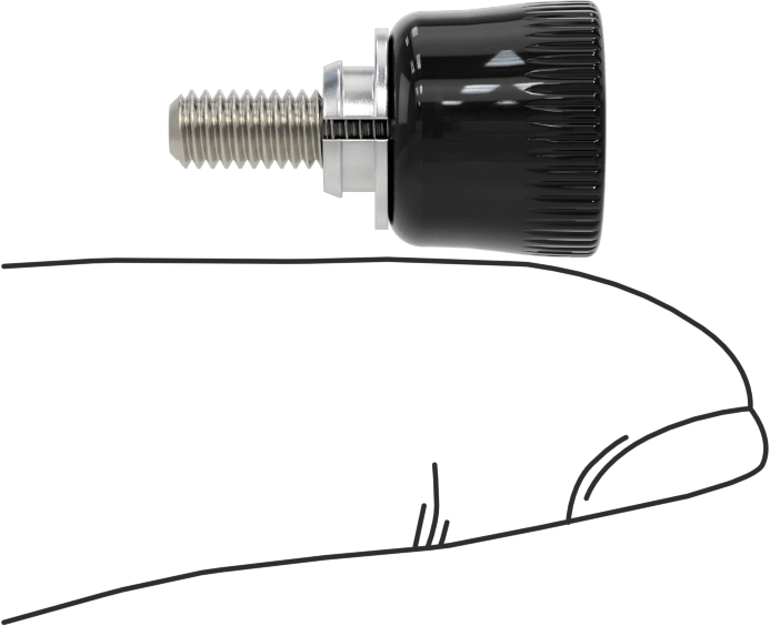 Toz Boyalı Başlıklı Sabit Panel Vidası, Takılabilir, M4 x 0,7 mm Boyut, 1-1,6 mm kalınlık için, 10,4 mm Uzunluk