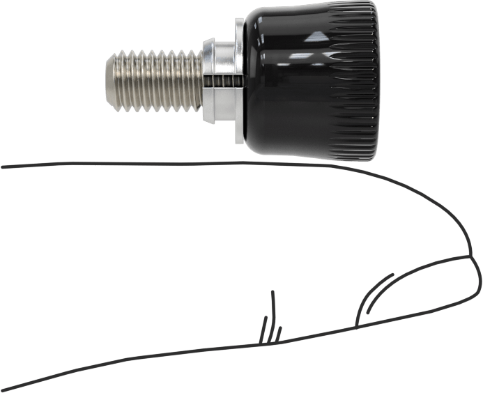 Toz Boyalı Başlıklı Sabit Panel Vidası, Takılabilir, M5 x 0,8 mm Boyut, 1-1,6 mm kalınlık için, 10,4 mm Uzunluk