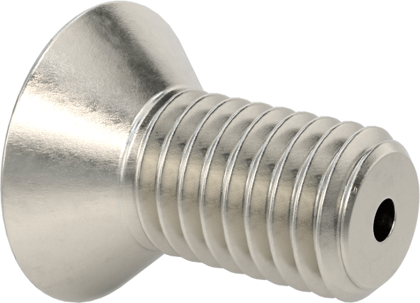Havalandırma 18-8 Paslanmaz Çelik Altıgen Soketli Düz Başlı Vida, 1/2"-13 Diş Boyutu, 1" Uzunluk