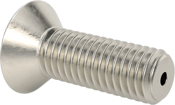 Havalandırma 18-8 Paslanmaz Çelik Altıgen Soketli Düz Başlı Vida, 1/2"-13 Diş Boyutu, 1-1/2" Uzunluk